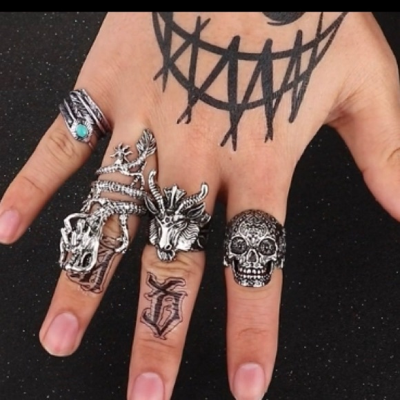 Vintage-Style Punk Cobra Wrap Around Silver Alloy Adjustable Ring Size 7 (H218) - Picture 9 of 15